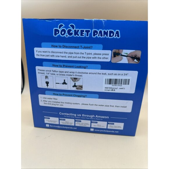 Pocket Panda Misting System 50FT 15X T-Joints Outdoor Cooling System Hose Kit - Picture 3 of 4